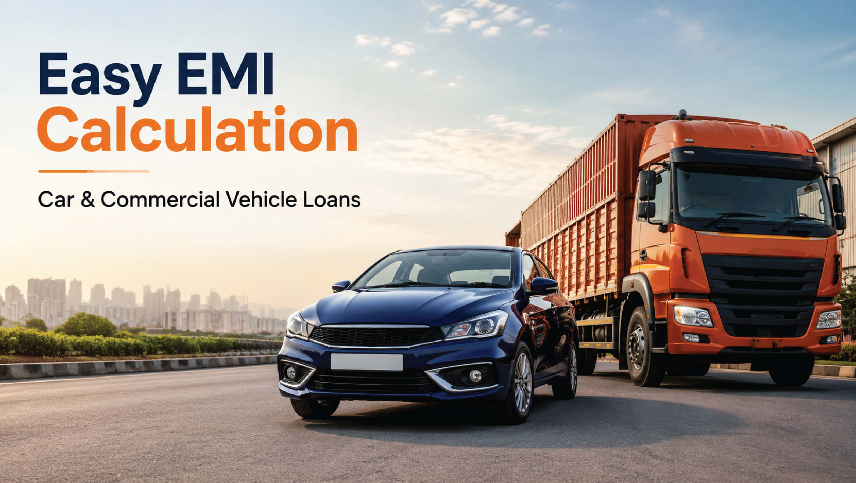 How do I calculate affordable EMIs for a commercial vehicle loan? Where can I calculate EMI for a car loan?
